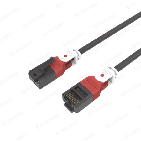 Slim 28 AWG Cat6 UTP RJ45 Patch Cord with 180-Degree Right-Left Rotation - 28 AWG Cat6 UTP RJ45 Patch Cord with 180-Degree Right-Left Rotation